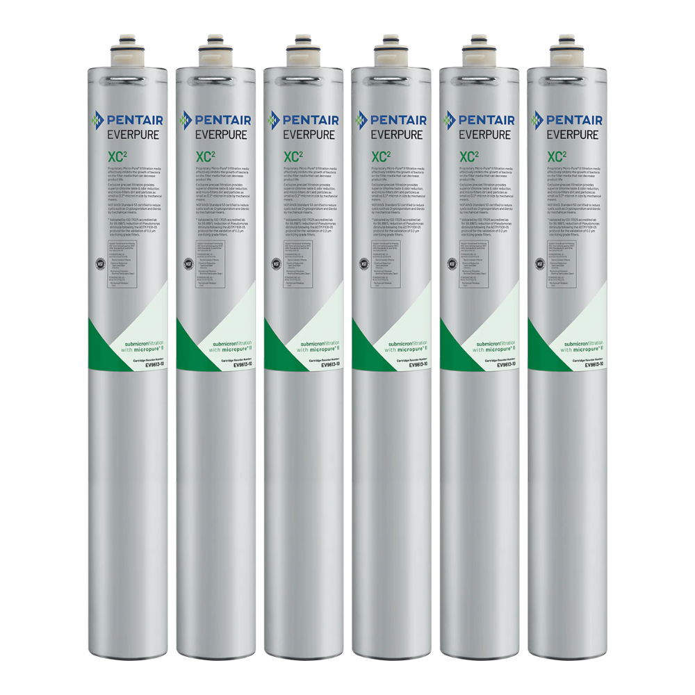 Everpure EV961397 | XC2 Replacement Cartridges | 12,000 gal, 0.5 Micron (6 Pack)