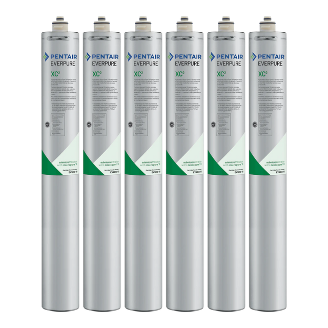 Everpure EV961397 | XC2 Replacement Cartridges | 12,000 gal, 0.5 Micron (6 Pack)