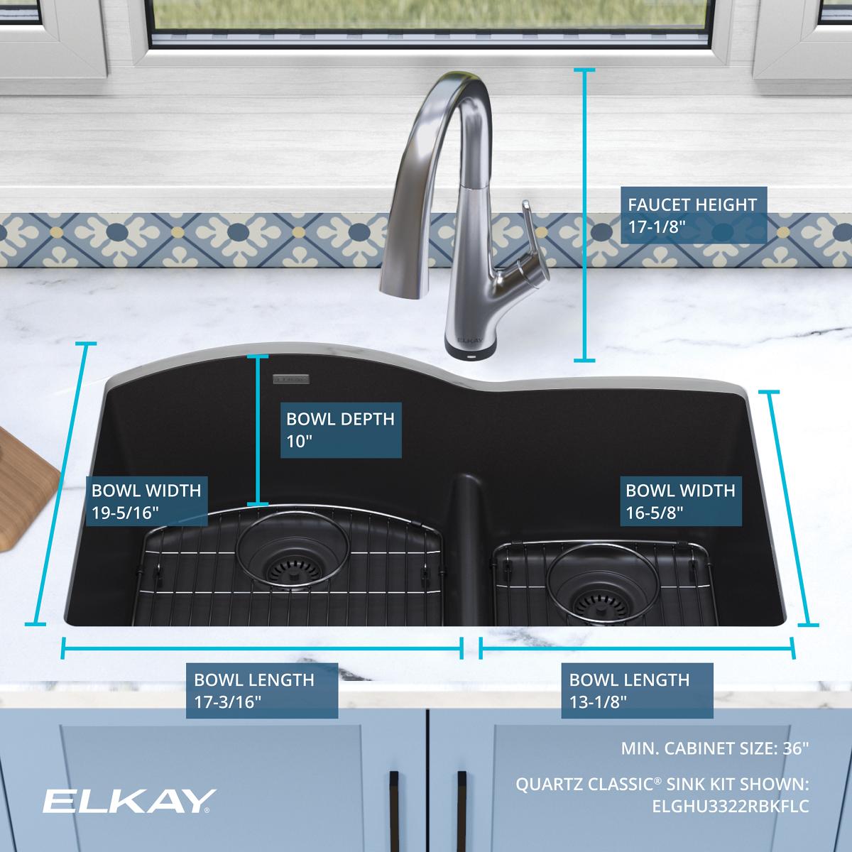 Elkay ELGHU3322RBKFLC