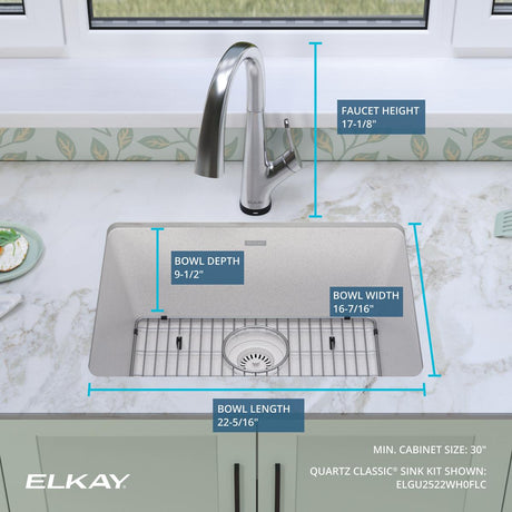 Elkay ELGU2522WH0FLC