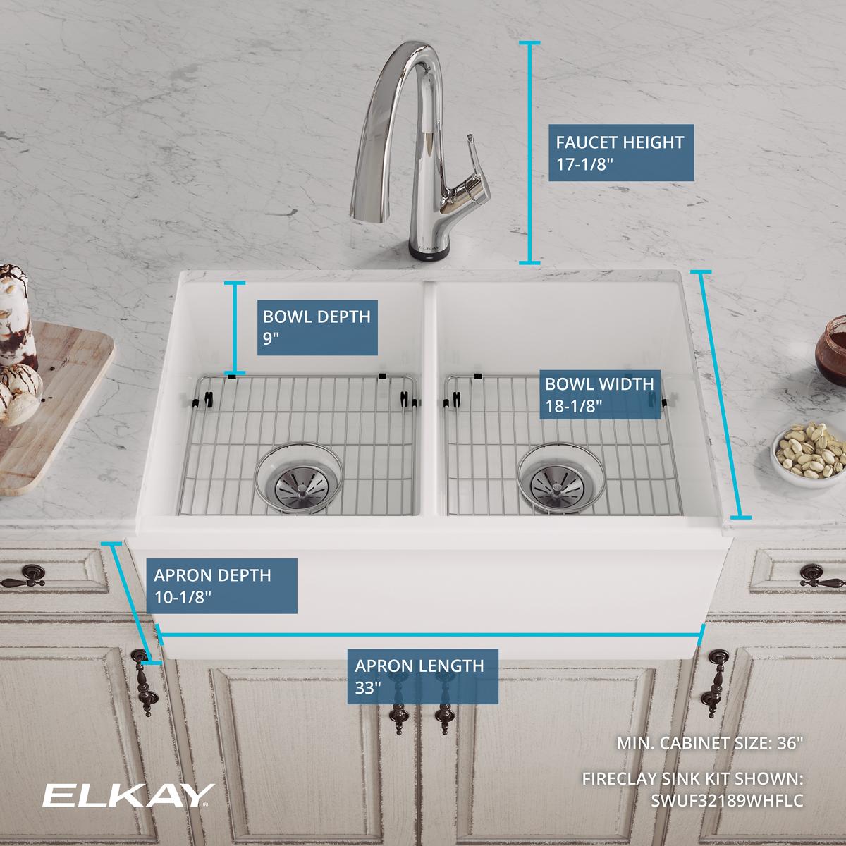 Elkay SWUF32189WHFLC