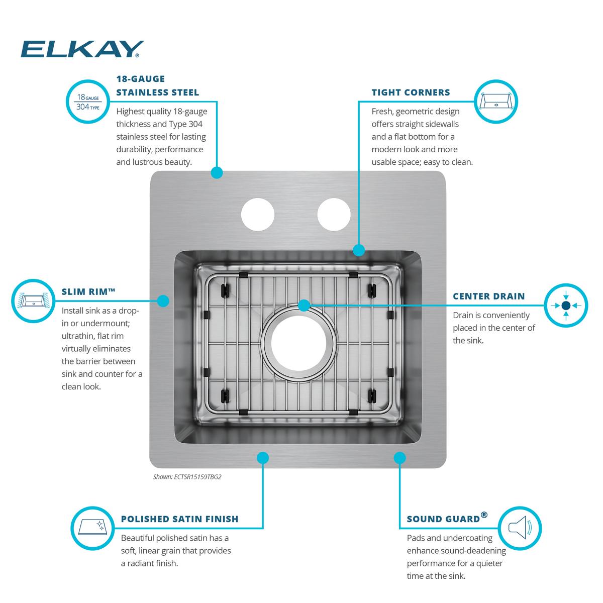 Elkay ECTSR15159TBG2