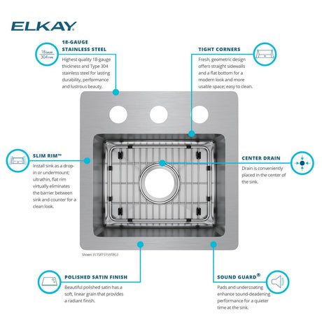 Elkay ECTSR15159TBG3