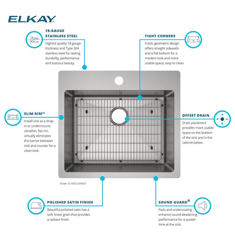 Elkay ECTSR25229TBG1