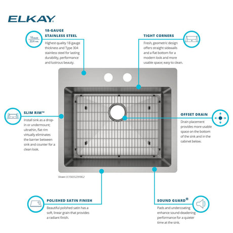 Elkay ECTSR25229TBG2