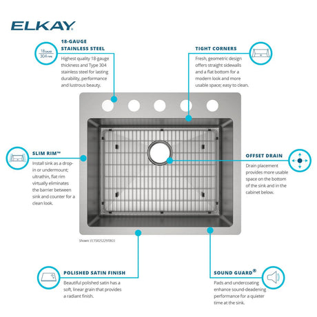 Elkay ECTSR25229TBG5