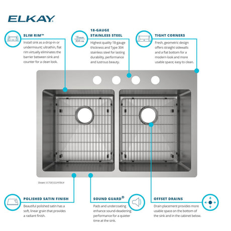 Elkay ECTSR33229TBG4