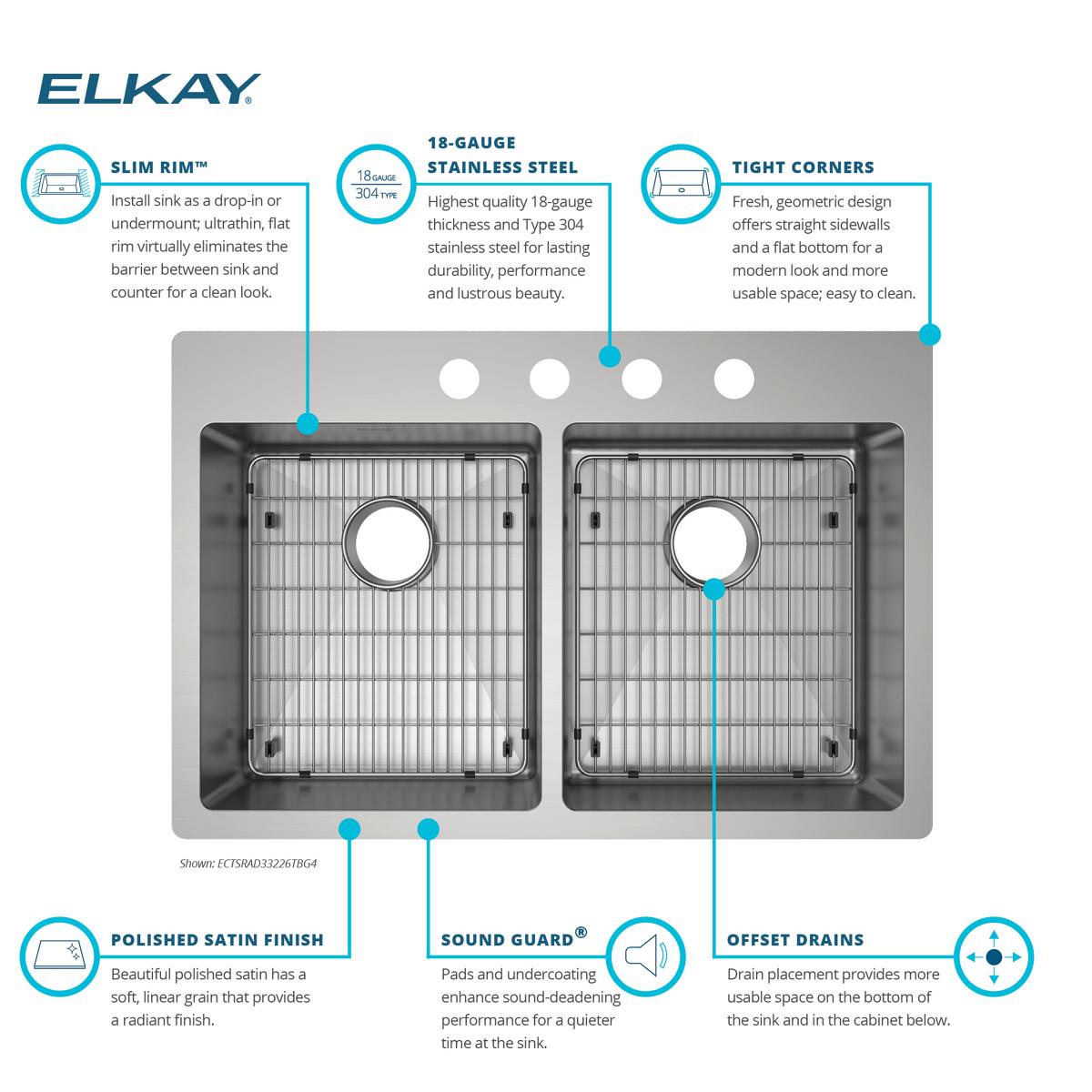 Elkay ECTSRAD33226TBG4