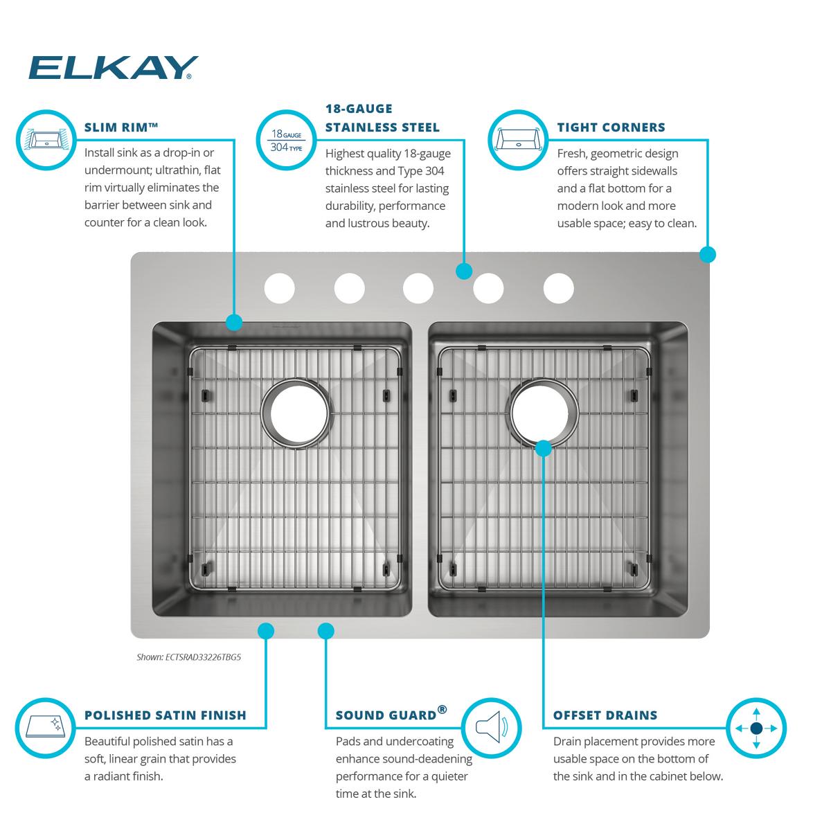 Elkay ECTSRAD33226TBG5