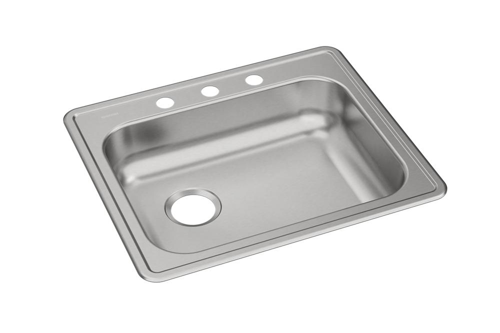 Elkay GE12521L | Dayton Single Bowl Drop-in Sink | 25" x 21-1/4", Left Drain