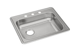 Elkay GE12521L | Dayton Single Bowl Drop-in Sink | 25" x 21-1/4", Left Drain