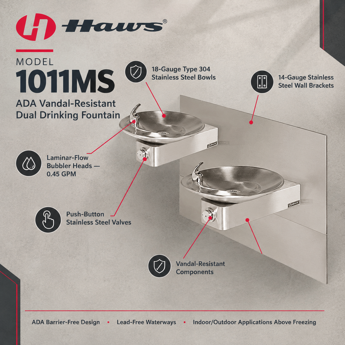Haws 1011MS