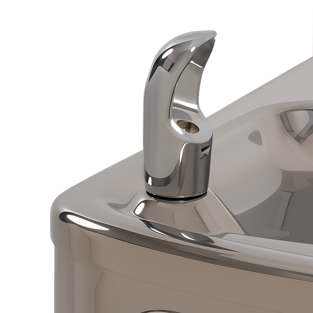 Murdock A132.8-VR-BF | Bi-Level Oval Bowl Fountain with Recessed Bottle Filler