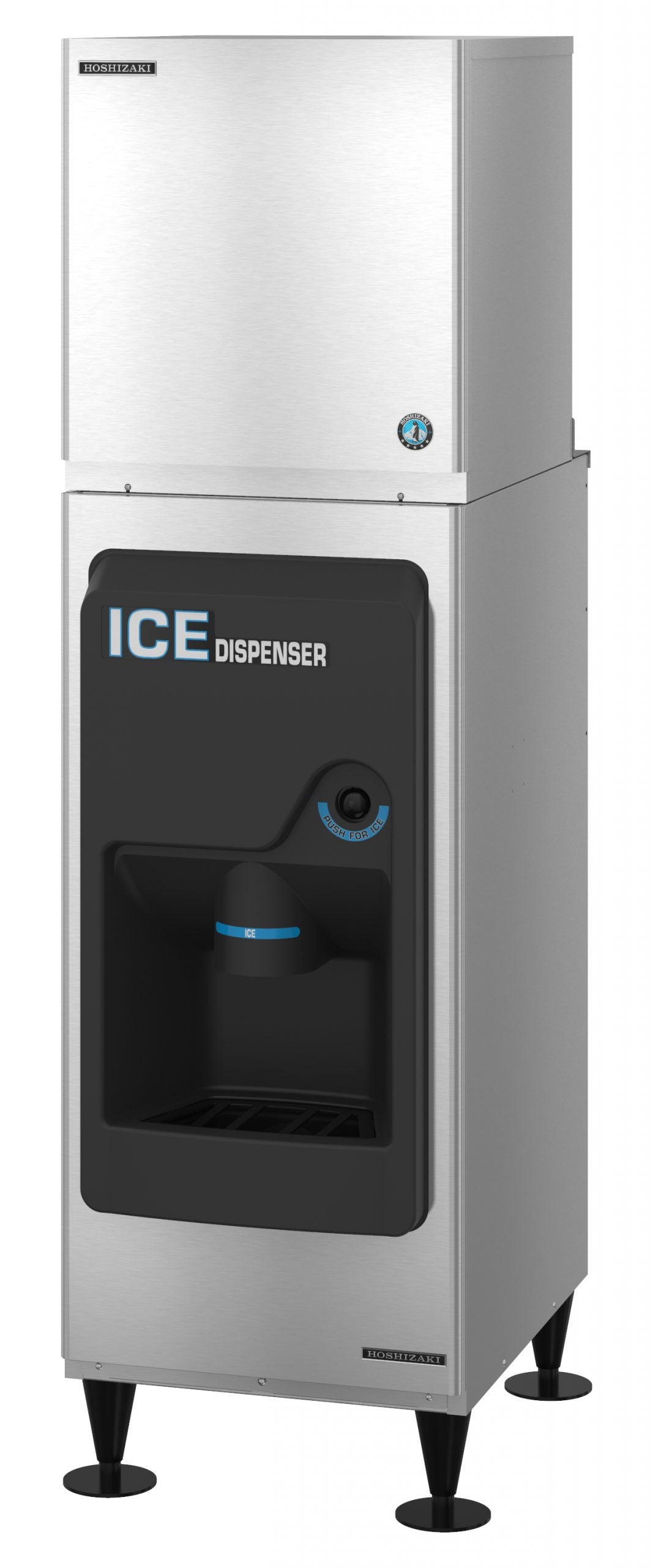 Hoshizaki KMD-410MWJ | KMEdge Crescent Cuber Dispenser, Water-cooled