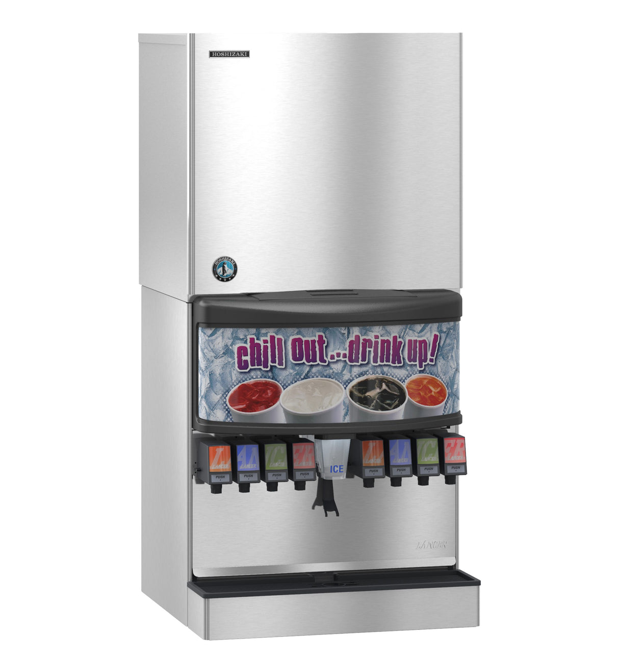 Hoshizaki KMD-860MRJZ | KMEdge Crescent Cuber Dispenser, Remote-cooled