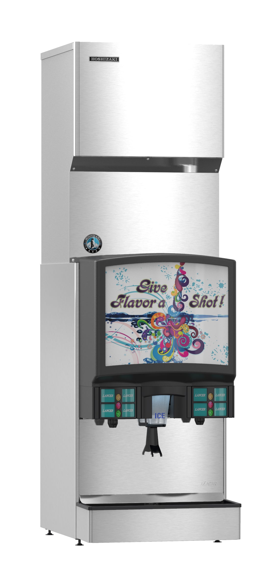 Hoshizaki KMS-1122MLJ | Serenity Crescent Cuber Dispenser, Remote