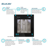 Elkay ezH2O Liv Built-in Filtered Water Dispenser - Enjoy clean, filtered water with this convenient and stylish dispenser. Features include a remote chiller, filter status lights, and a built-in design for easy installation.