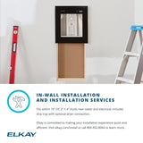 Elkay ezH2O Liv Built-in Filtered Water Dispenser - Easy installation with a compact design that fits within 16-inch studs. Includes a drip tray and optional drain connection. Elkay offers professional installation services for a hassle-free setup.