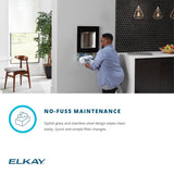 Elkay ezH2O Liv Built-in Filtered Water Dispenser - Enjoy clean, filtered water from this stylish and easy-to-maintain dispenser. With its sleek glass and stainless steel design, it's perfect for any kitchen.