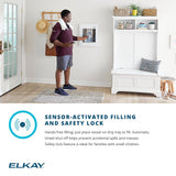 Elkay LBWD06BKK - Elkay Sensor-Activated Bottle Filling Station - This hands-free drinking fountain features a safety lock and automatic shut-off to prevent spills and messes. It's ideal for families with children and promotes safe and efficient water filling.