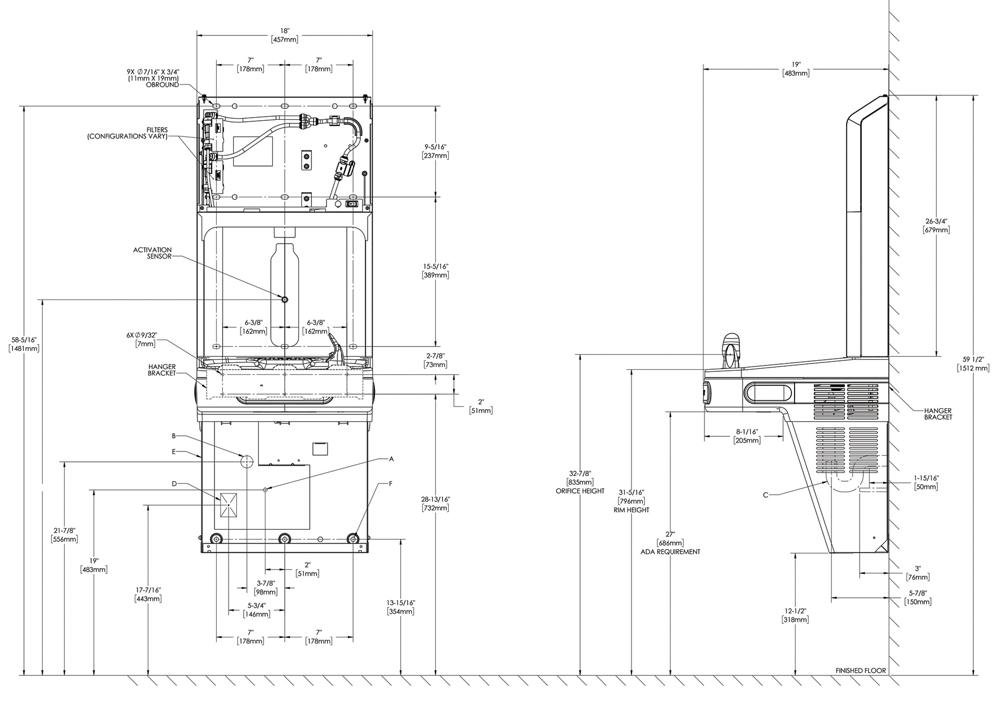 Elkay LZS8WSBPRO-FLP4-FSR5
