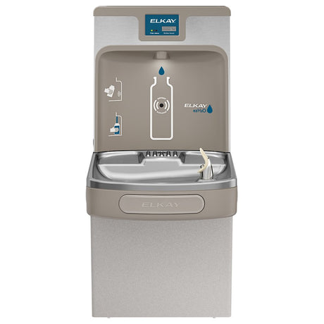 Elkay LZS8WSLK | Wall-mount Bottle Filling Station | Filtered, Refrigerated, EZ-style fountain, Granite Gray - BottleFillingStations.com