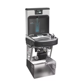 Elkay LZS8WSMP-W1 | Enhanced Connected ezH2O High Capacity Bottle Filling Station | Filtered, Refrigerated, Midnight Black