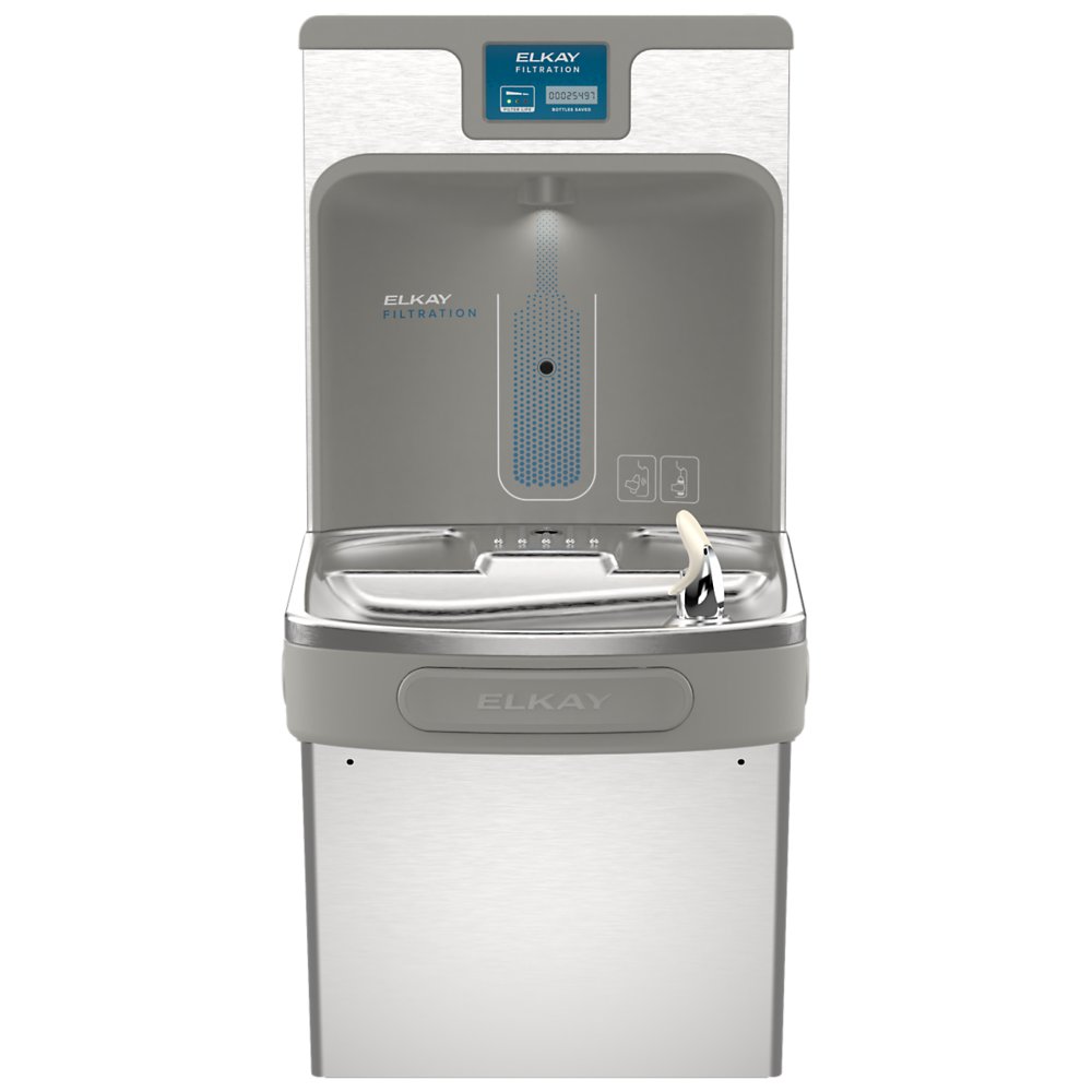 Elkay LZS8WSSP-PF | Enhanced ezH2O Bottle Filling Station, Filtered, Refrigerated, Stainless