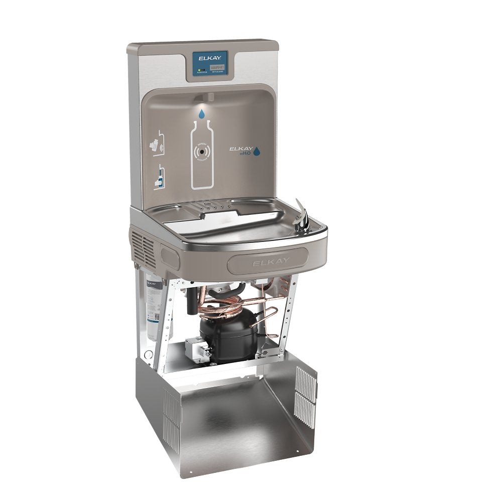 Elkay LZS8WSSP-W1 | Enhanced Connected ezH2O Bottle Filling Station & Single ADA Cooler Refrigerated Stainless
