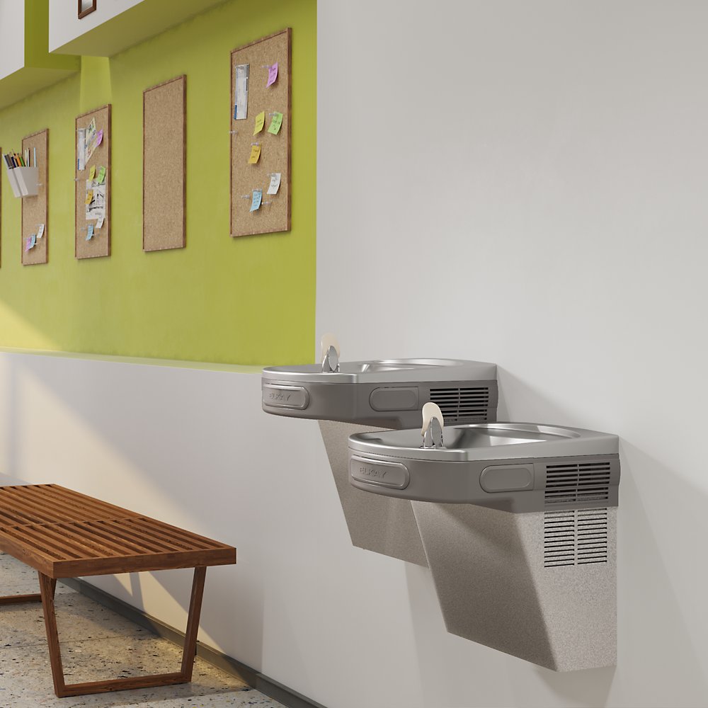 Elkay LZSTL8LC | Wall-mount Fountain | Filtered, chilled