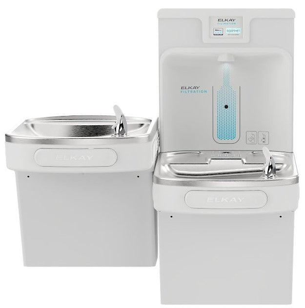 フランス製 wash color by ENERGY sulky セット Bottle Filling Station ADA Cooler Dual Hands-Free Light Gray