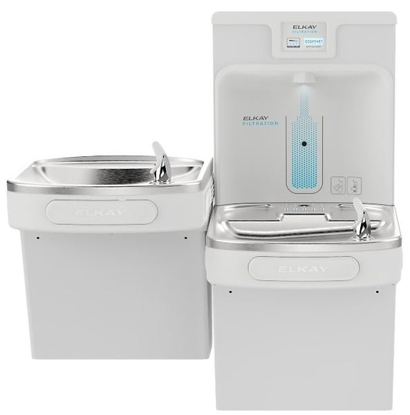 Elkay LZSTL8WSAP | Enhanced, Bi-Level Bottle Filler | Arctic White