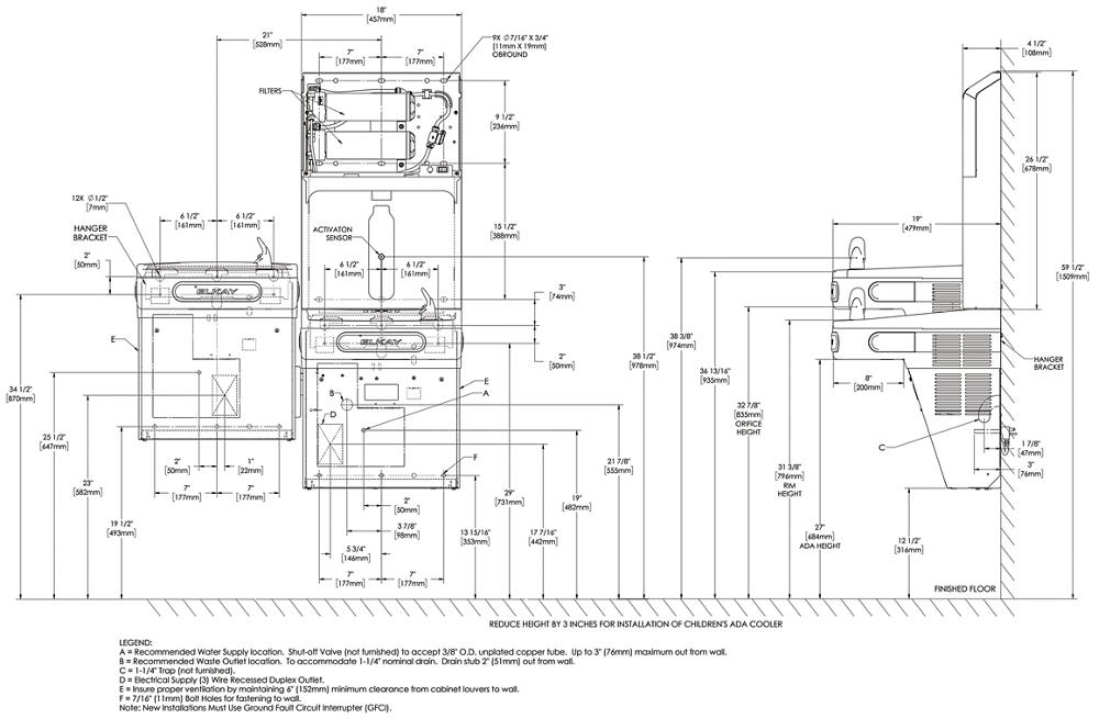 Elkay LZSTL8WSBPRO-FLP4-UV
