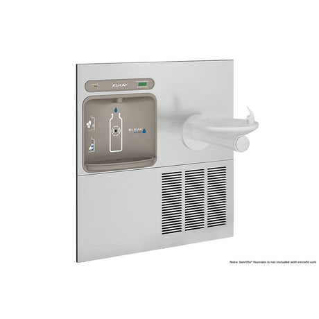 Elkay LZWS-ERPB8-RF| In-wall Retrofit Bottle Filler | Filtered, Refrigerated (For use with Elkay bi-level refrigerated SwirfFlo fountains)
