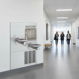 Elkay LZWS-LRPBM28K | In-wall Bottle Filling Station & SwirlFlo Fountains | Filtered, Refrigerated, Comes with Mounting Frame