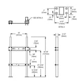 Elkay MLP100 | In-Wall Carrier | For use with single-level EZ; LZ; EMABF; LMABF; VRC; LVRC units - BottleFillingStations.com