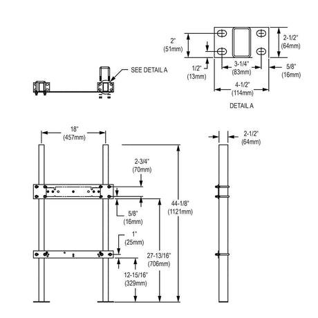 Elkay MLP100 | In-Wall Carrier | For use with single-level EZ; LZ; EMABF; LMABF; VRC; LVRC units - BottleFillingStations.com