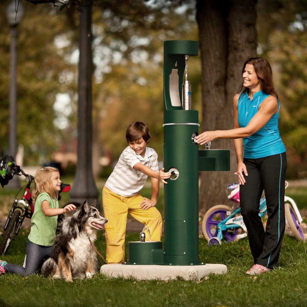 Outdoor Bottle Fillers and Water Fountains