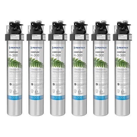 Pentair Everpure EV927070 | H-300 Drinking Water System | 6-Pack 1,800 gal