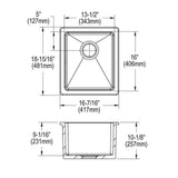 Elkay SWU1517WH
