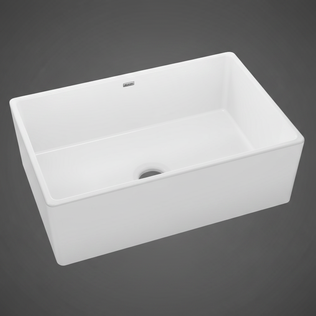 Elkay SWUF28179WH | Fireclay Single Bowl Farmhouse Sink | 30" x 19-15/16", White