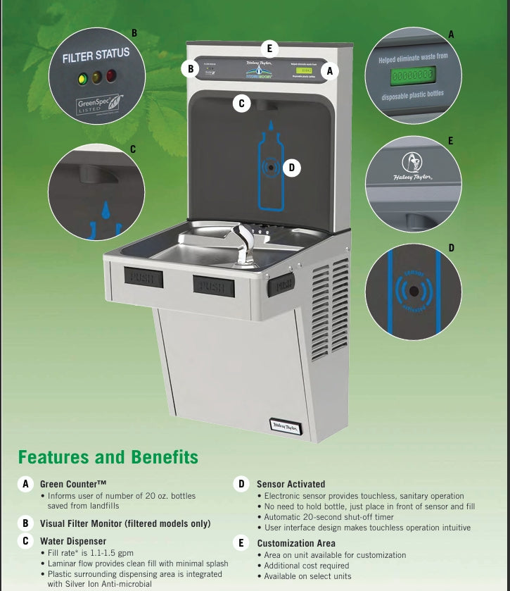 Halsey Taylor Hydroboost Features