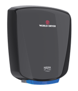 World Dryer Q-162A2 | VERDEdri Automatic Hand Dryer, HEPA-Filtered, Aluminum Black