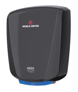 World Dryer Q-162A2 | VERDEdri Automatic Hand Dryer, HEPA-Filtered, Aluminum Black