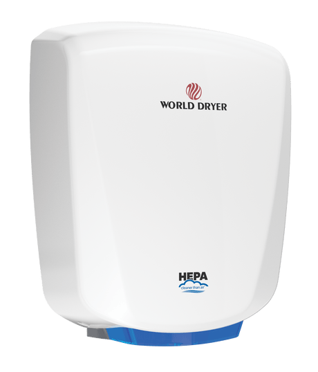 World Dryer Q-974A2 | VERDEdri Automatic Hand Dryer, HEPA-Filtered , Aluminum White