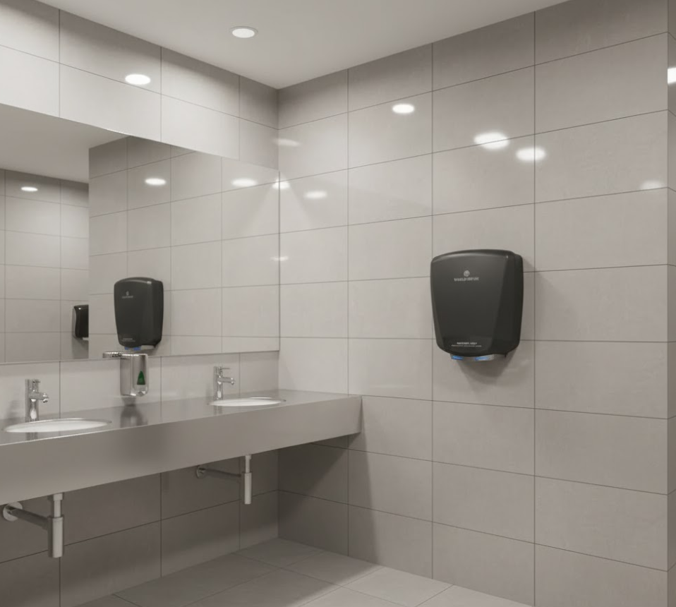 World_Dryer_SANITIZE_DRY_in_use