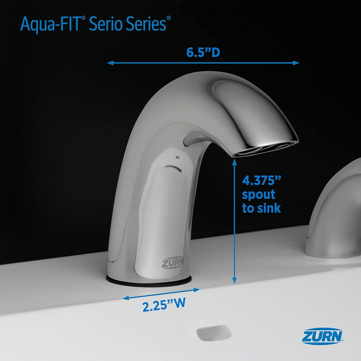 Zurn Z6950-XL-S-MV-E | Aqua-FIT Serio Series Sensor Faucet | Mixing Valve, 1.5 gpm
