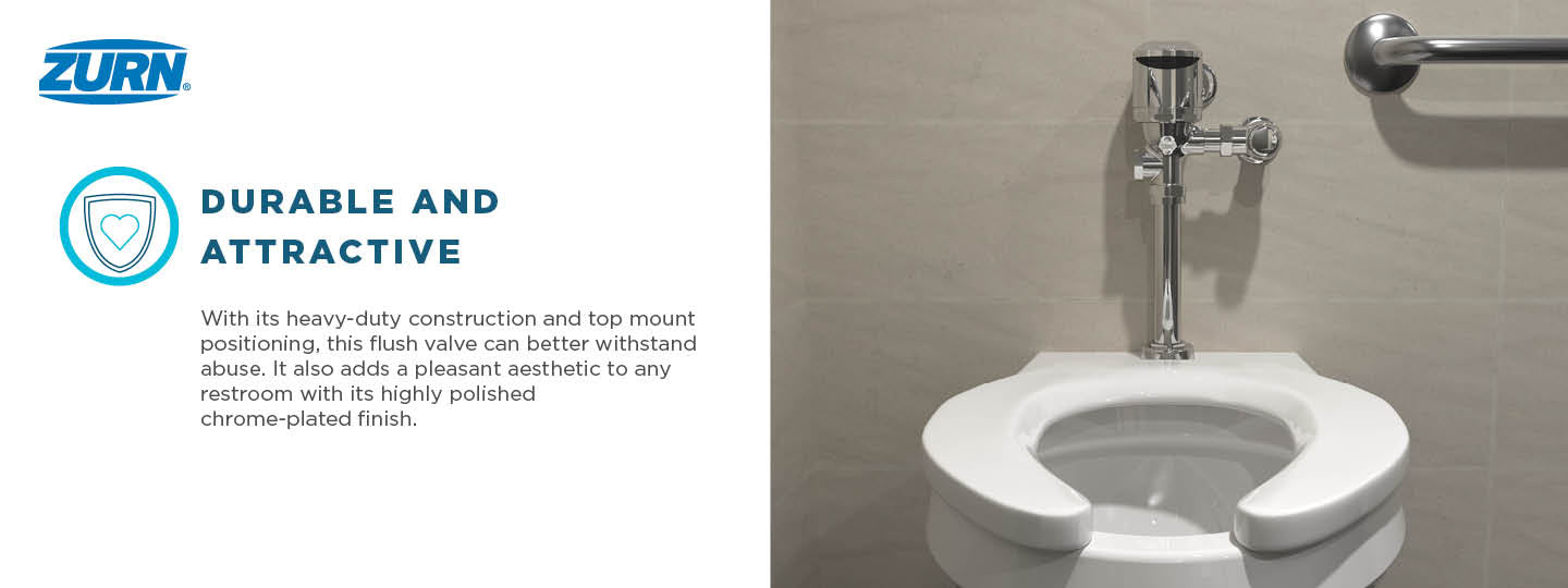 Zurn ZER6003AV-WS1-TM-X | AquaSense Sensor Flush Valve | 1.0 gpf