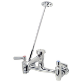 Zurn Z843M1-RC | Wall-Mount Sink Faucet, 8" Vacuum Breaker Spout | w/ Rough Chrome Plate