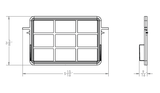 Excel 40532 | ThinAir® HEPA Pre - Filter Replacement | Stainless Steel Mesh - BottleFillingStations.com
